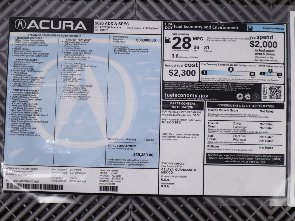 2025 Acura ADX A-SPEC 9