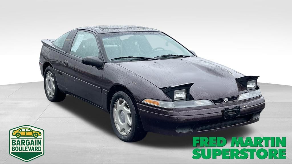 Black Cherry 1991 Eagle Talon FWD Hatchback Front-Wheel Drive Automatic