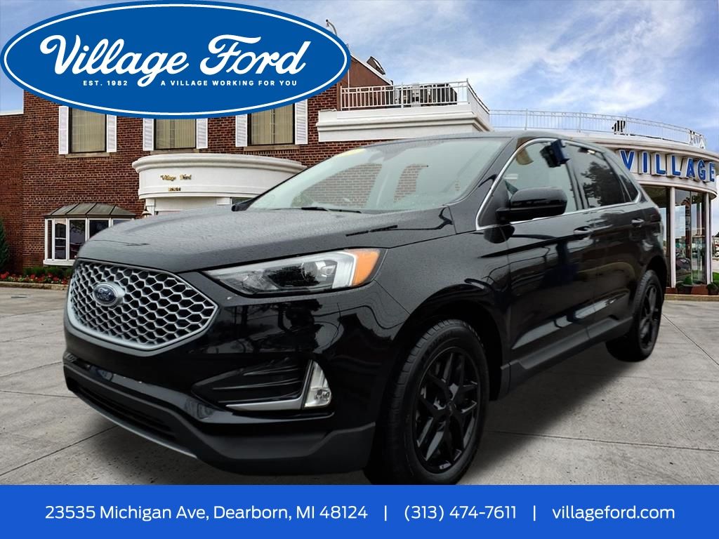 Agate Black Metallic 2024 Ford Edge SEL AWD SUV / Crossover All-Wheel Drive 8-Speed Automatic