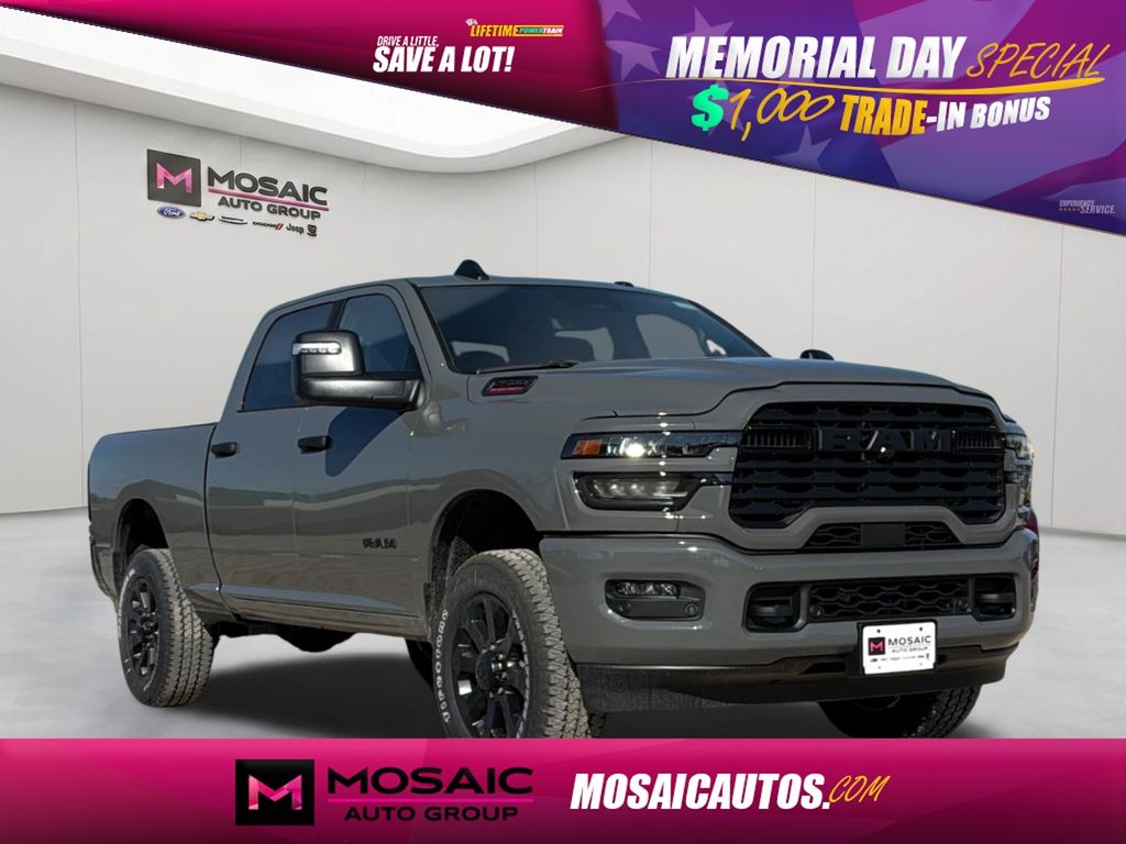 Ceramic Gray Clearcoat 2026 RAM 2500 Big Horn Crew Cab 4WD Pickup Truck Four-Wheel Drive 8-Speed Automatic