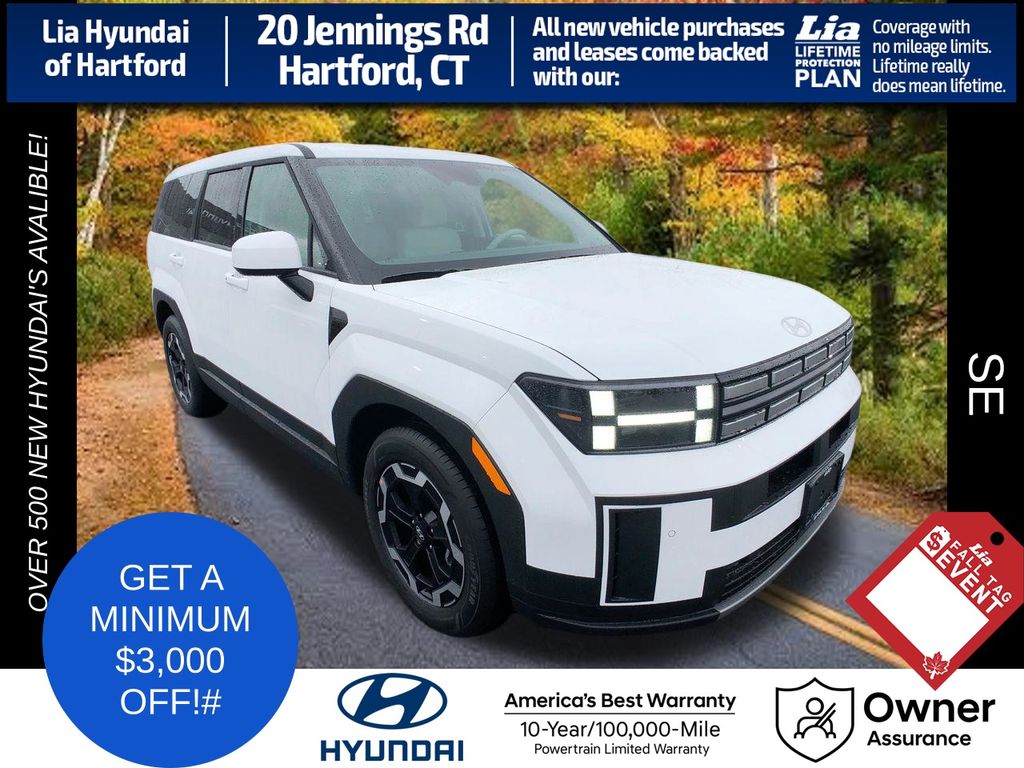 Serenity White 2026 Hyundai Santa Fe SUV / Crossover All-Wheel Drive 8-Speed Automatic