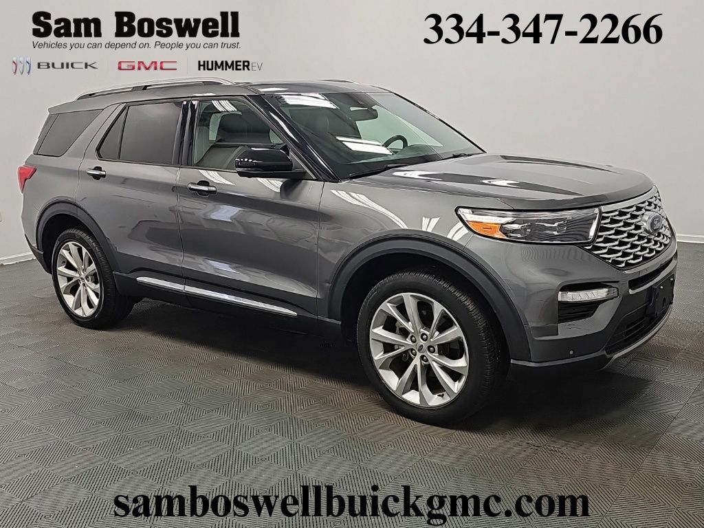 Gray Metallic 2023 Ford Explorer SUV / Crossover All-Wheel Drive Automatic