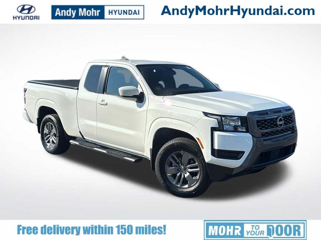 Glacier White 2025 Nissan Frontier Pickup Truck Four-Wheel Drive 9-Speed Automatic Overdrive