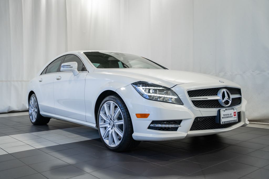 Diamond White Metallic 2014 Mercedes-Benz CLS Sedan All-Wheel Drive 7-Speed Automatic