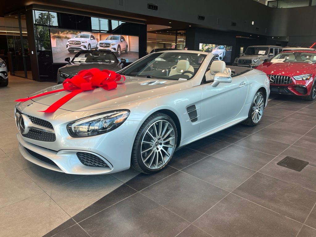 Silver 2020 Mercedes-Benz SL-Class Convertible Rear-Wheel Drive 9-Speed Automatic