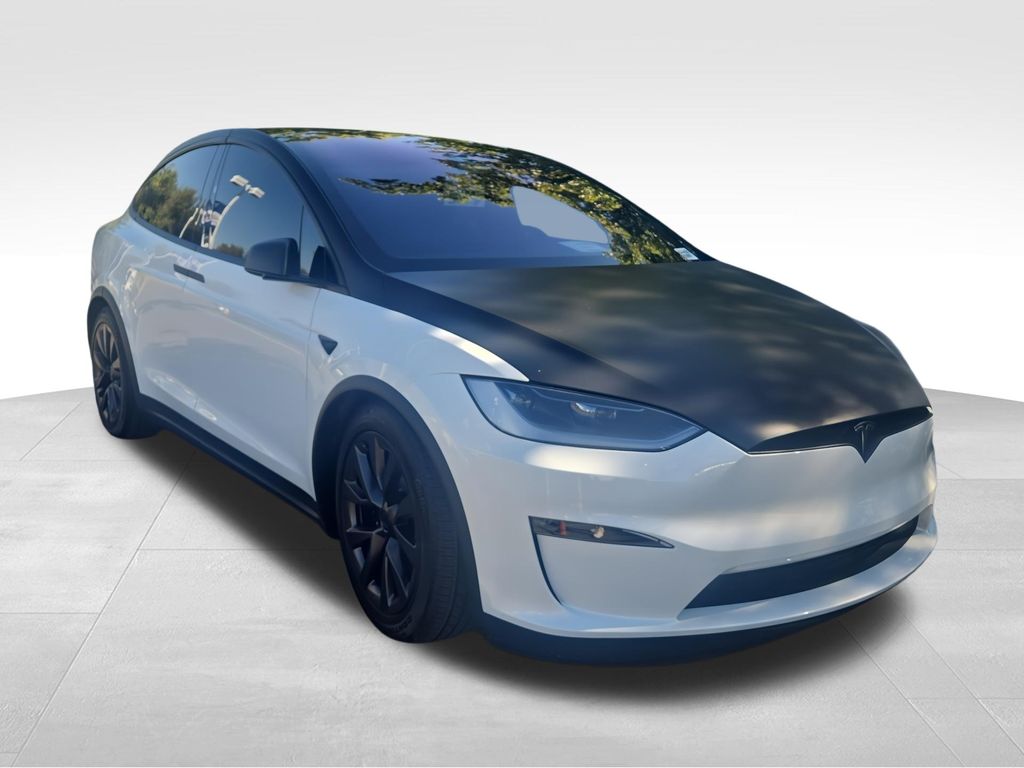 Pearl White Multi-Coat 2024 Tesla Model X SUV / Crossover All-Wheel Drive 1-Speed Automatic