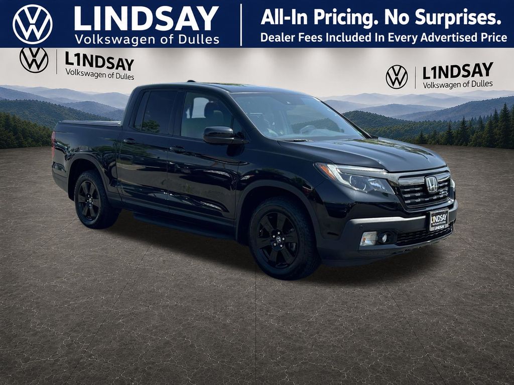 Crystal Black Pearl 2019 Honda Ridgeline Pickup Truck All-Wheel Drive 6-Speed Automatic