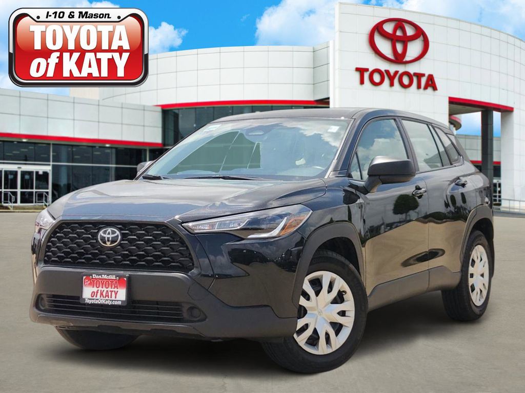 Jet Black 2025 Toyota Corolla Cross L FWD SUV / Crossover Front-Wheel Drive Continuously Variable Transmission
