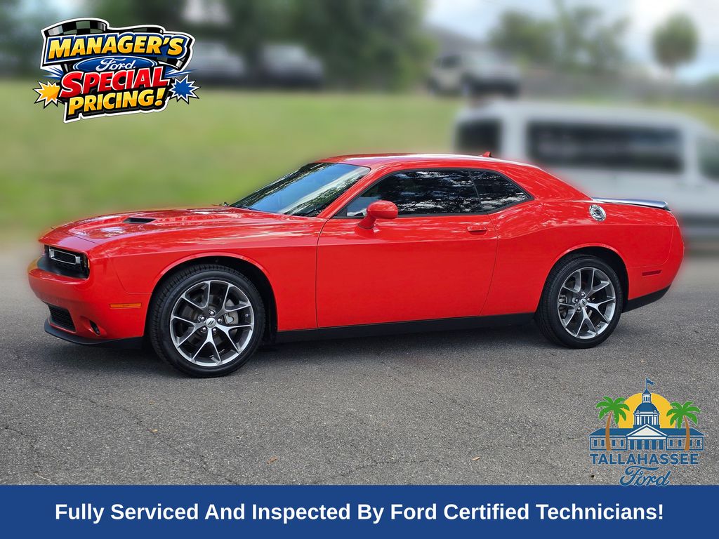 Go Mango! 2023 Dodge Challenger Coupe Rear-Wheel Drive 8-Speed Automatic