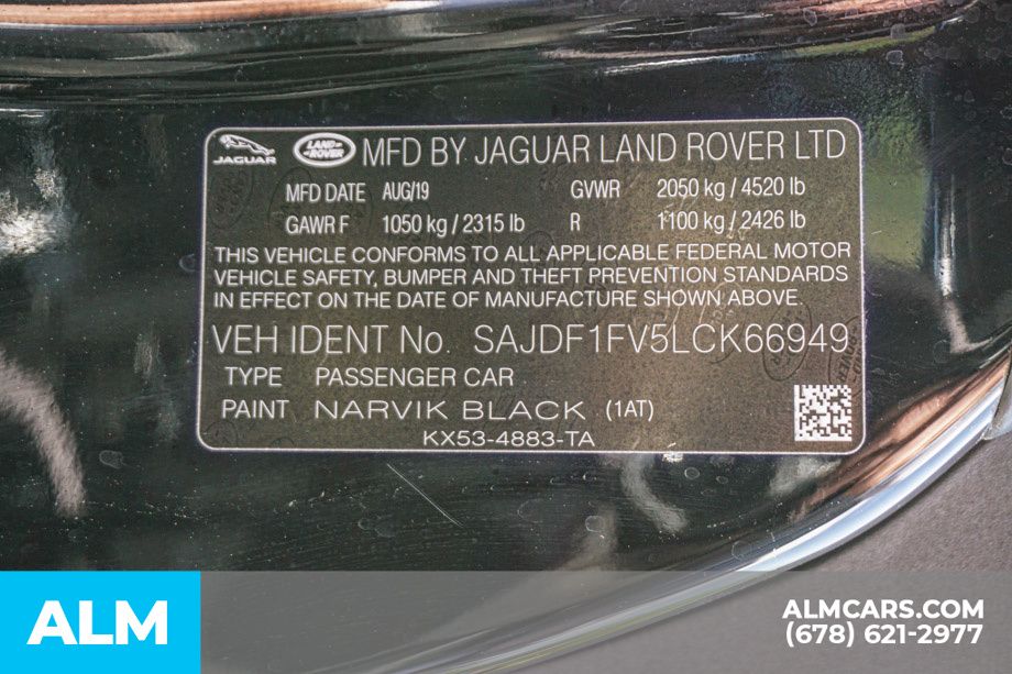 Used 2020 Black Jaguar R-Dynamic image 65