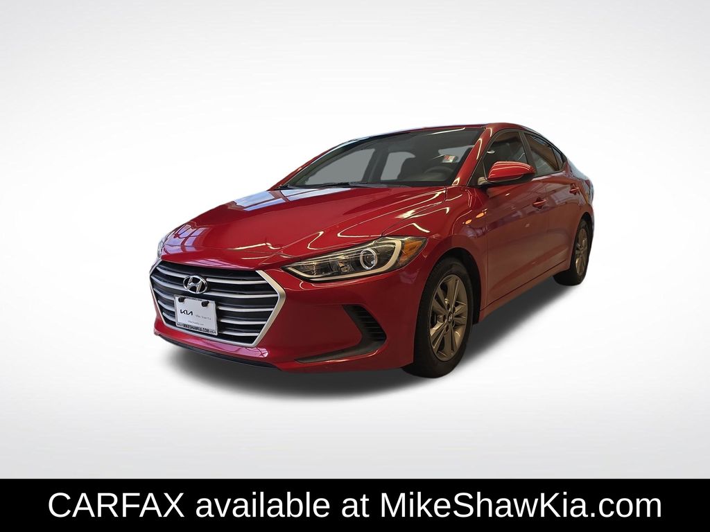 Scarlet Red 2018 Hyundai Elantra Sedan Front-Wheel Drive 6-Speed Automatic