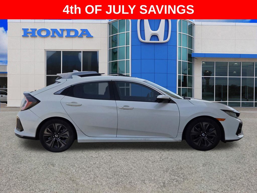 Used 2018 Honda Civic Hatchback EX with VIN SHHFK7H57JU225403 for sale in Weatherford, TX