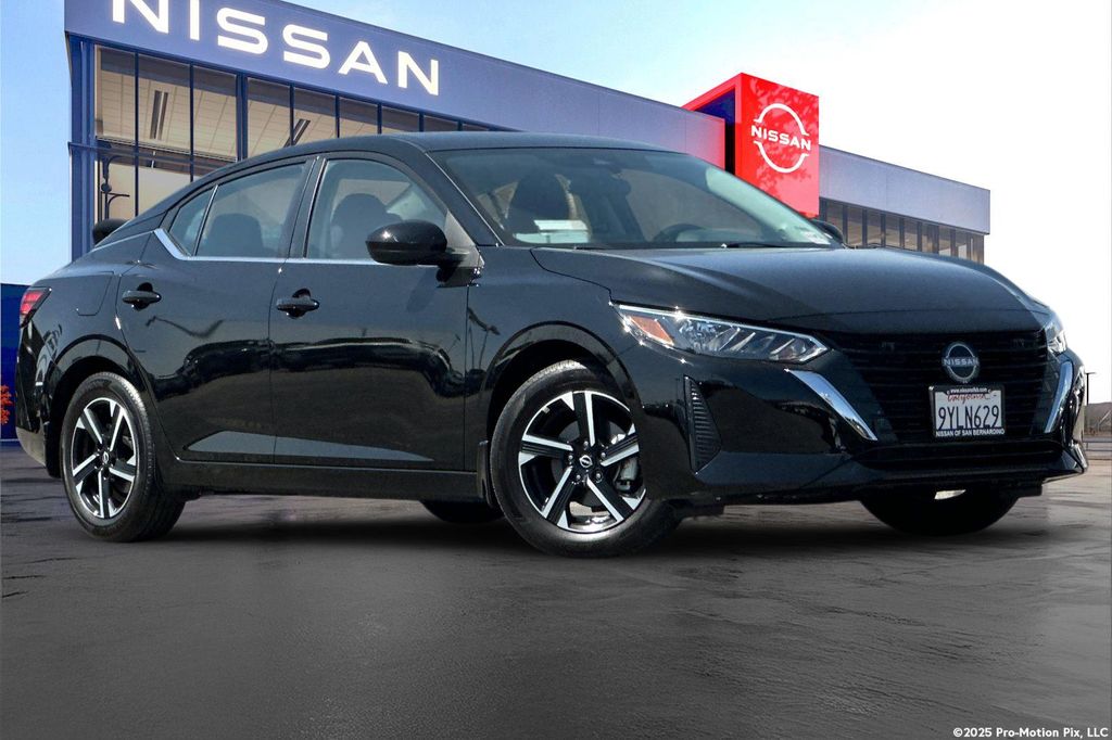 Super Black 2025 Nissan Sentra Sedan Front-Wheel Drive Continuously Variable Transmission