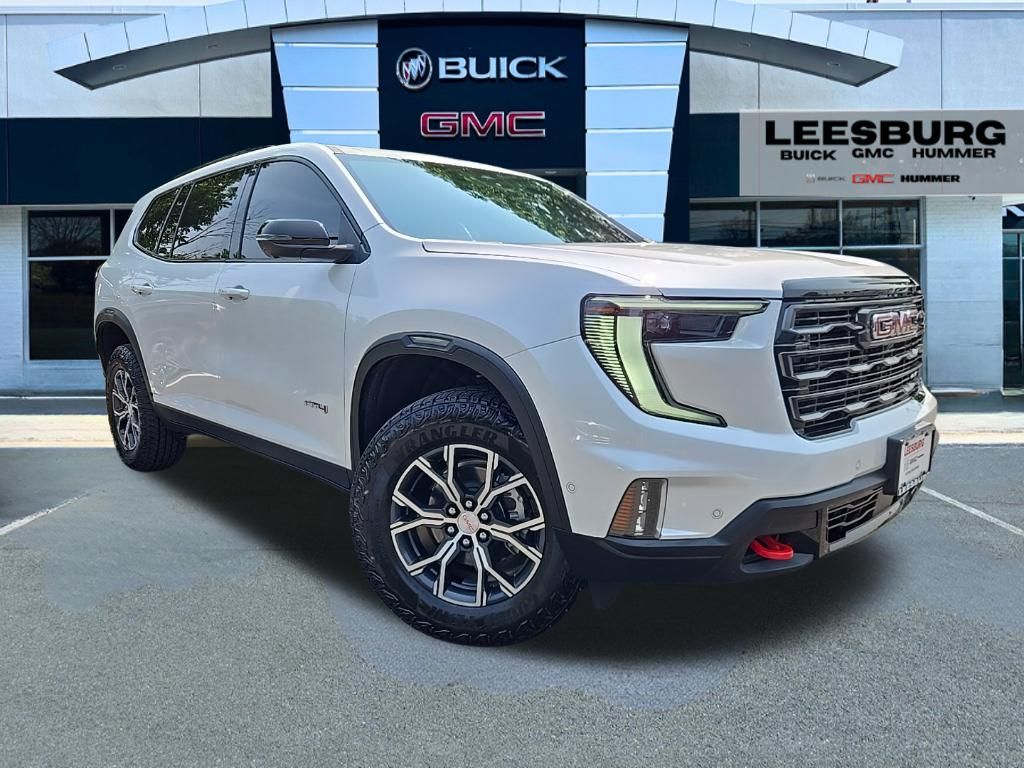 White Frost Tricoat 2025 GMC Acadia SUV / Crossover Four-Wheel Drive 8-Speed Automatic