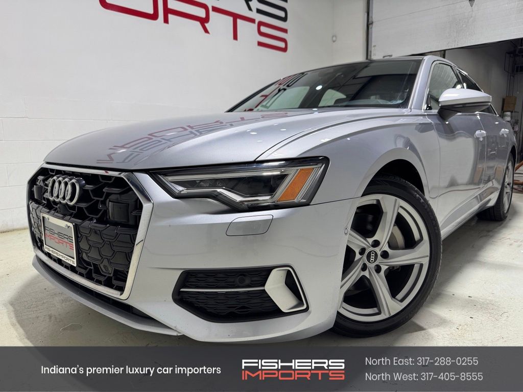 Silver 2024 Audi A6 Sedan All-Wheel Drive 7-Speed Automatic