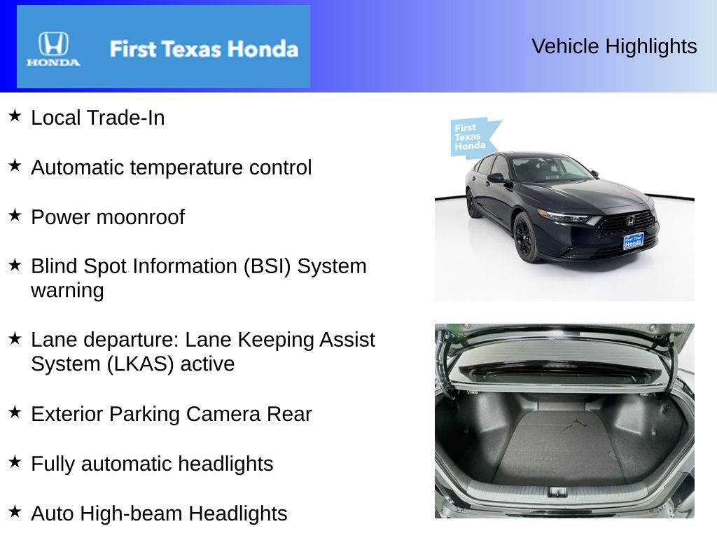 Used Car 2025 Honda Accord  Se For Sale Under $30,000 In Austin, Texas