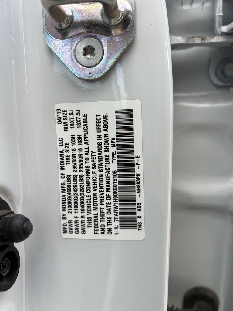 2019 Honda CR-V Touring White at South Houston Nissan
