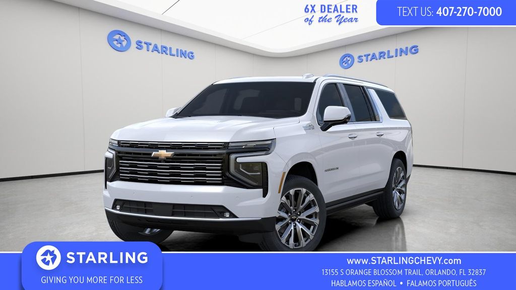Polar White Tricoat 2026 Chevrolet Suburban SUV / Crossover Four-Wheel Drive