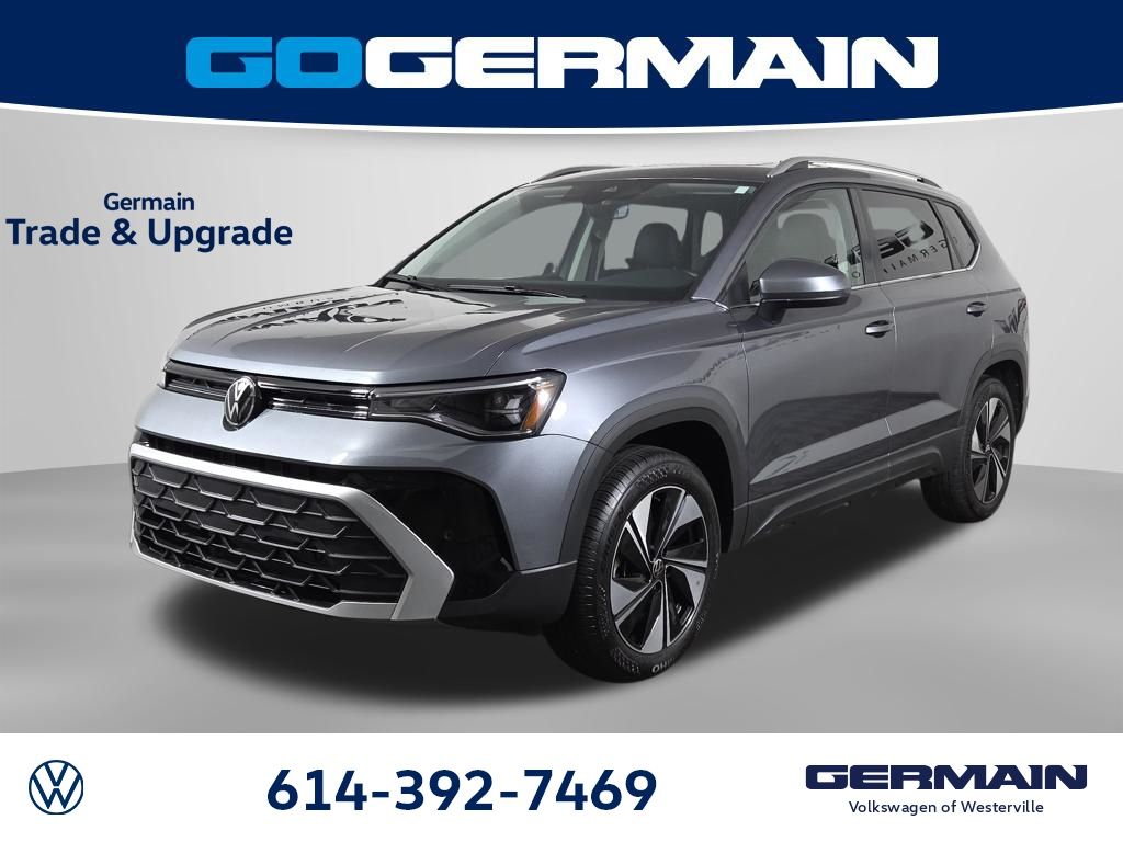 Platinum Gray Metallic 2025 Volkswagen Taos SE 4Motion SUV / Crossover All-Wheel Drive 8-Speed Automatic