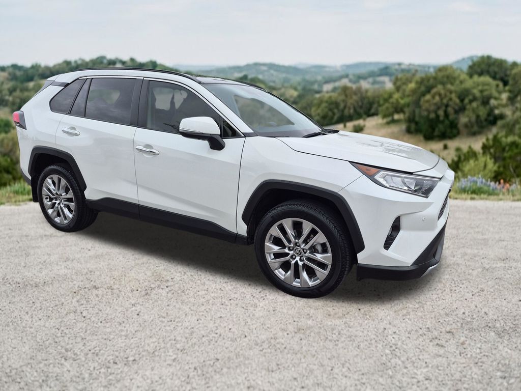 White (Blizzard Pearl) 2021 Toyota RAV4 Limited FWD SUV / Crossover Front-Wheel Drive 8-Speed Automatic