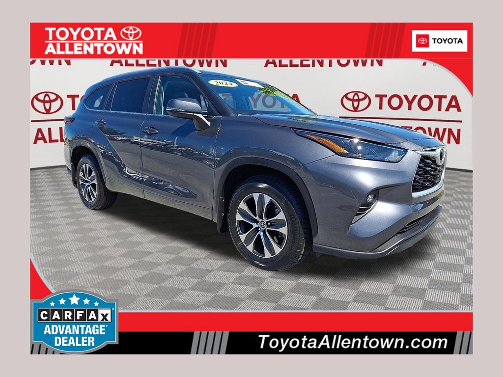 Magnetic Gray Metallic 2024 Toyota Highlander XLE AWD SUV / Crossover All-Wheel Drive 8-Speed Automatic