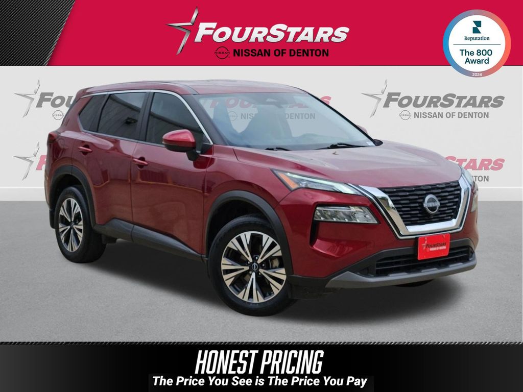 Red (Scarlet Ember Tintcoat) 2022 Nissan Rogue SV FWD SUV / Crossover Front-Wheel Drive Continuously Variable Transmission