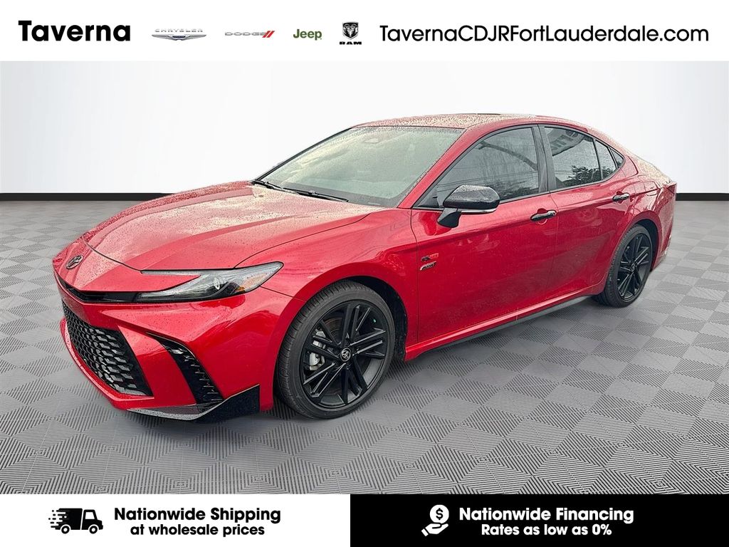 Red 2026 Toyota Camry Sedan Front-Wheel Drive Continuously Variable Transmission