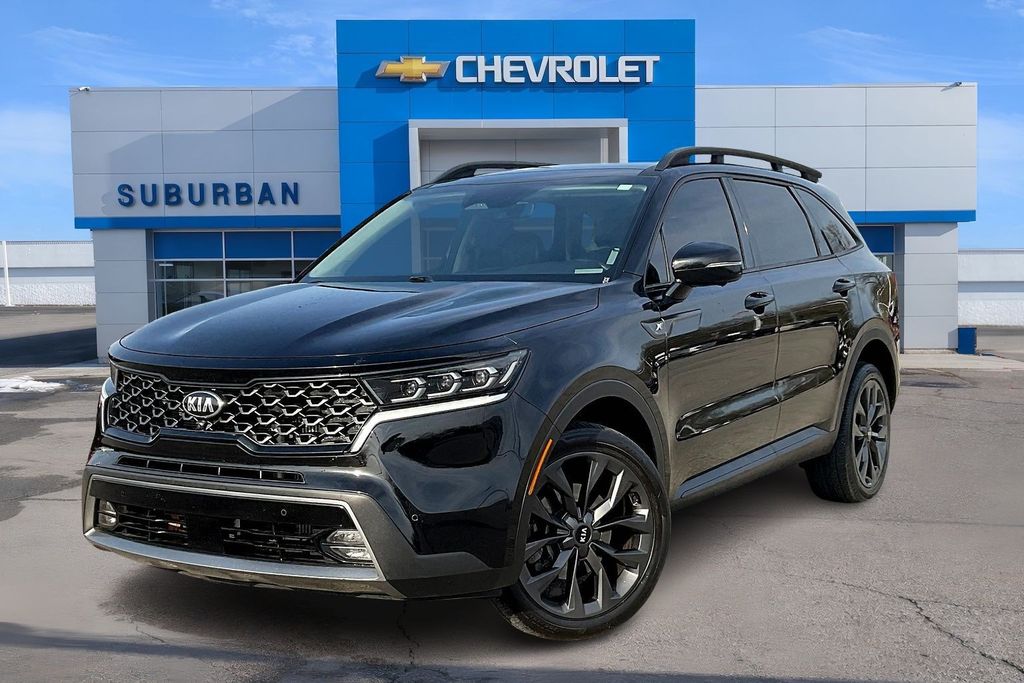Ebony Black 2021 Kia Sorento SX Prestige X-Line AWD SUV / Crossover All-Wheel Drive 8-Speed Dual Clutch