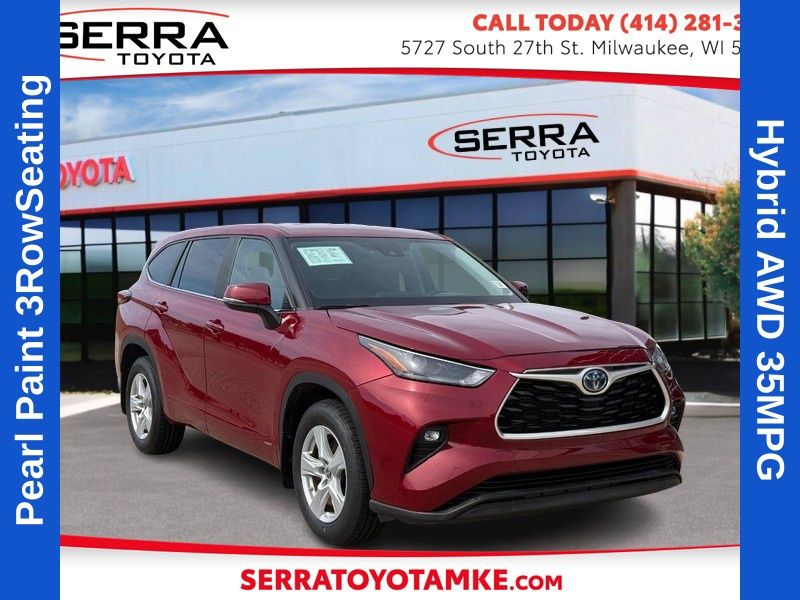 Red (Ruby Flare Pearl) 2023 Toyota Highlander Hybrid SUV / Crossover All-Wheel Drive Continuously Variable Transmission