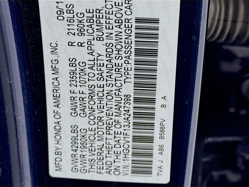 Used Car 2018 Honda Accord  Lx For Sale Under $20,000 In Austin, Texas