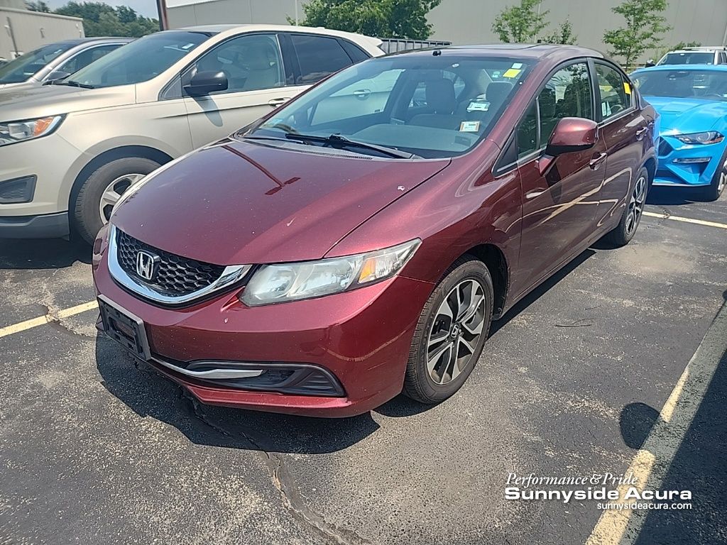Red (Crimson Pearl) 2013 Honda Civic Sedan Front-Wheel Drive 5-Speed Automatic