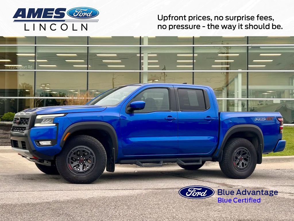 Bluestone Pearl 2025 Nissan Frontier Pickup Truck Four-Wheel Drive 9-Speed Automatic Overdrive