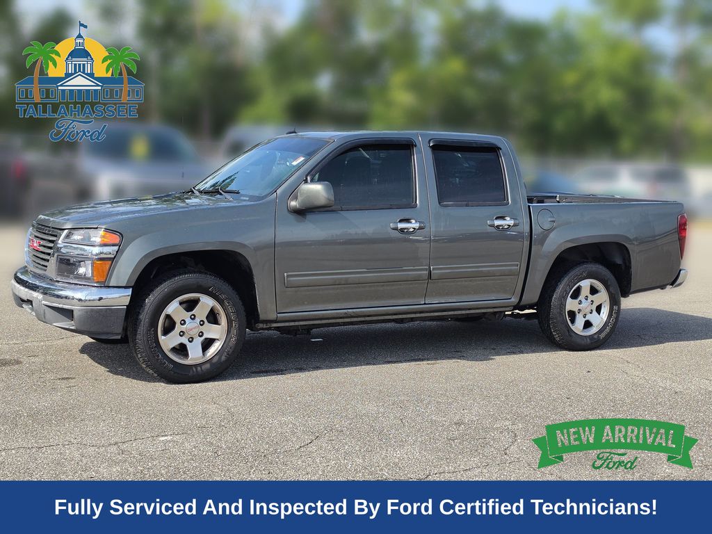Gray (Steel Green Metallic) 2011 GMC Canyon Pickup Truck 4X2 4-Speed Automatic Overdrive
