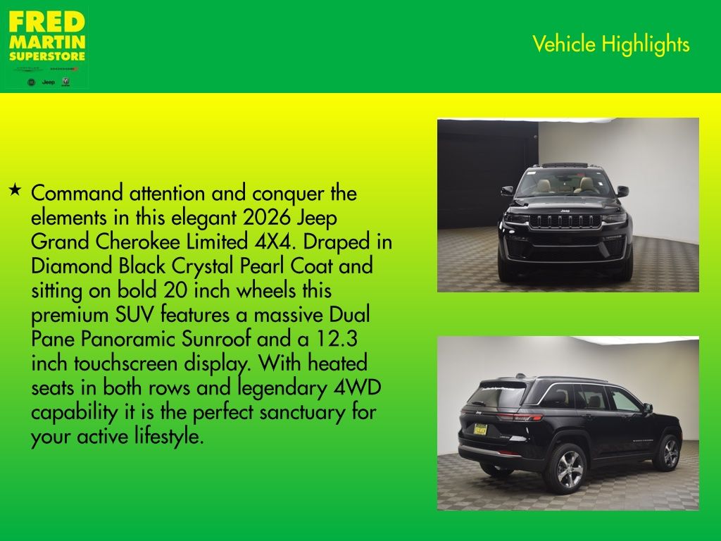 new 2026 Jeep Grand Cherokee car, priced at $41,500