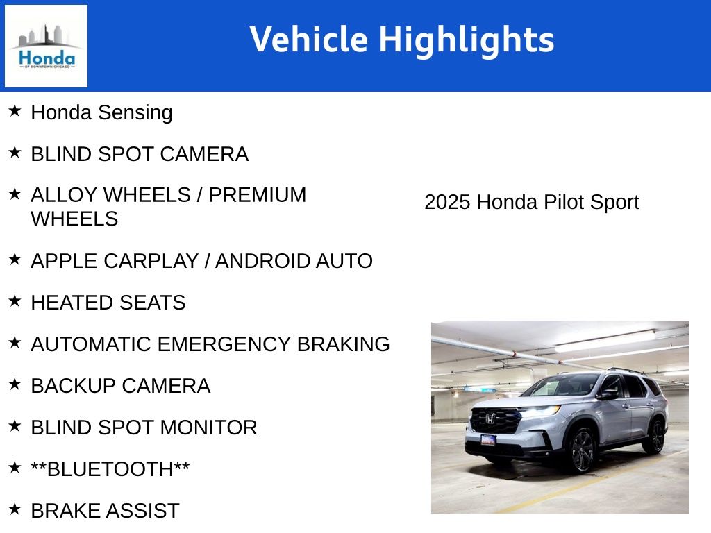 2025 Honda Pilot Sport 7