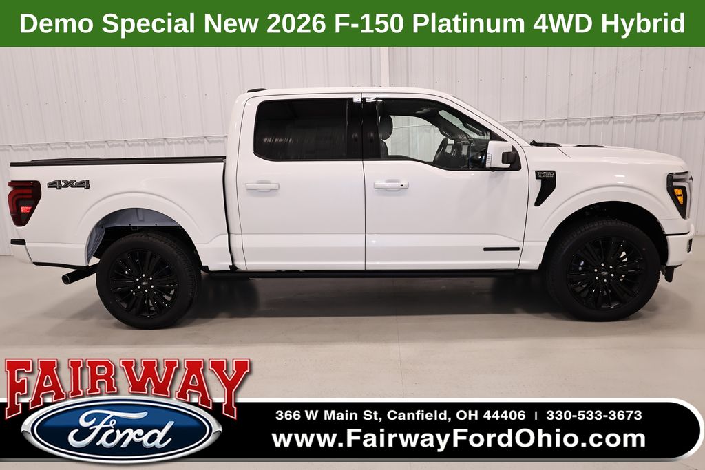 Star White Metallic Tri-Coat 2026 Ford F-150 Pickup Truck Four-Wheel Drive Automatic