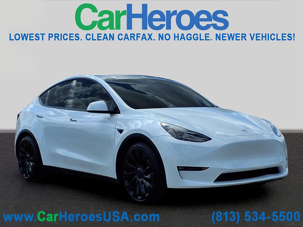 White 2022 Tesla Model Y Performance AWD SUV / Crossover All-Wheel Drive 1-Speed Automatic