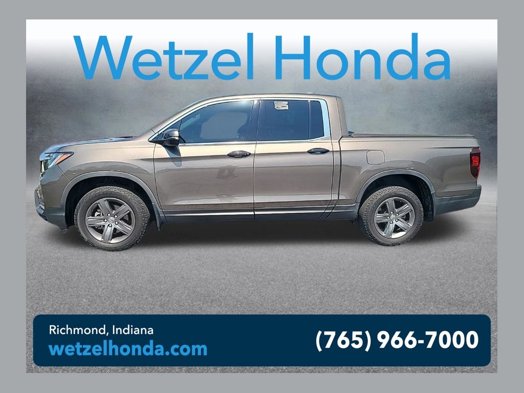 Gray 2022 Honda Ridgeline Pickup Truck All-Wheel Drive 9-Speed Automatic