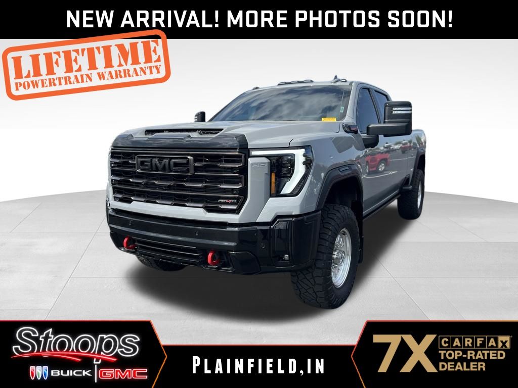 Thunderstorm Gray 2025 GMC Sierra 2500HD AT4X Crew Cab 4WD Pickup Truck Four-Wheel Drive Automatic