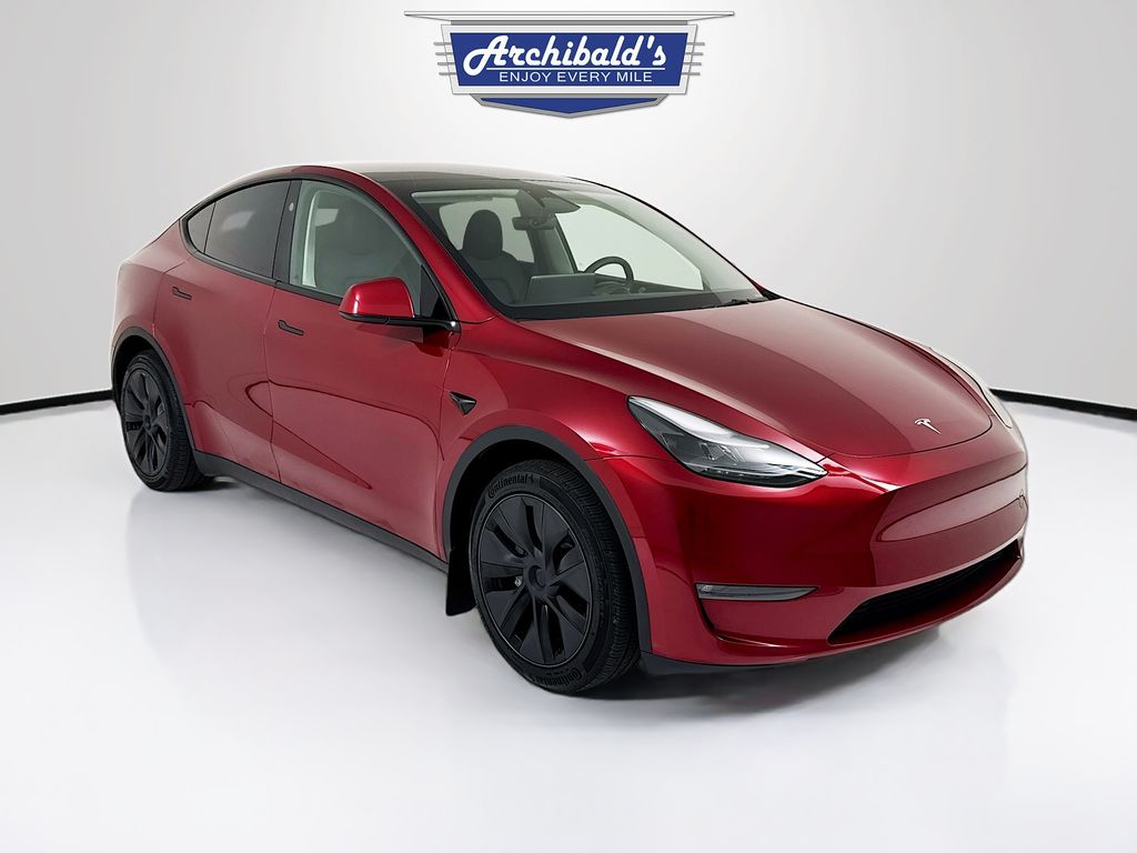 Ultra Red 2025 Tesla Model Y Long Range AWD SUV / Crossover All-Wheel Drive 1-Speed Automatic