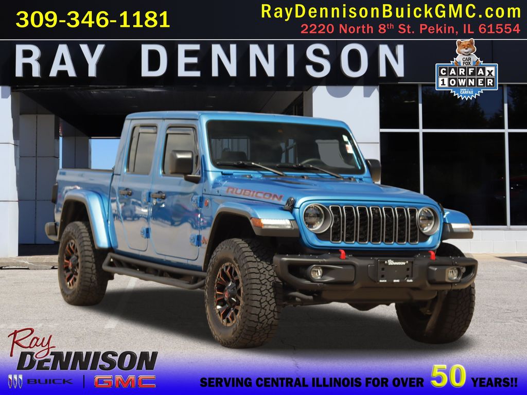 Hydro Blue Pearlcoat 2024 Jeep Gladiator Pickup Truck Four-Wheel Drive 8-Speed Automatic