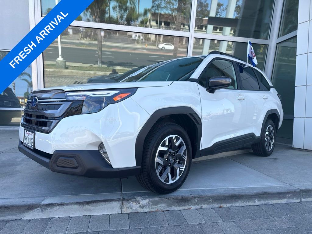 Crystal White Pearl 2026 Subaru Forester SUV / Crossover All-Wheel Drive Continuously Variable Transmission