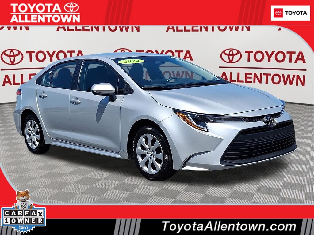 Classic Silver Metallic 2024 Toyota Corolla Sedan Front-Wheel Drive Continuously Variable Transmission