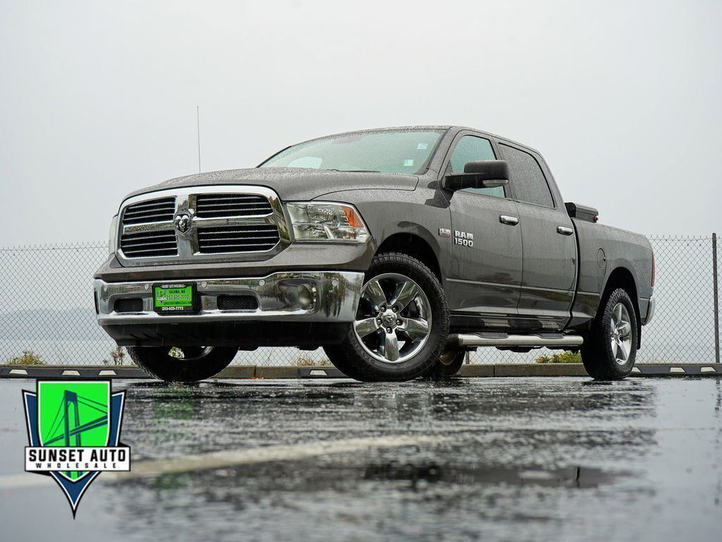 Gray (Granite Crystal Metallic Clearcoat) 2018 RAM 1500 Pickup Truck Four-Wheel Drive 8-Speed Automatic