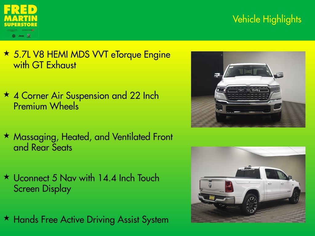 new 2026 Ram 1500 car, priced at $76,906