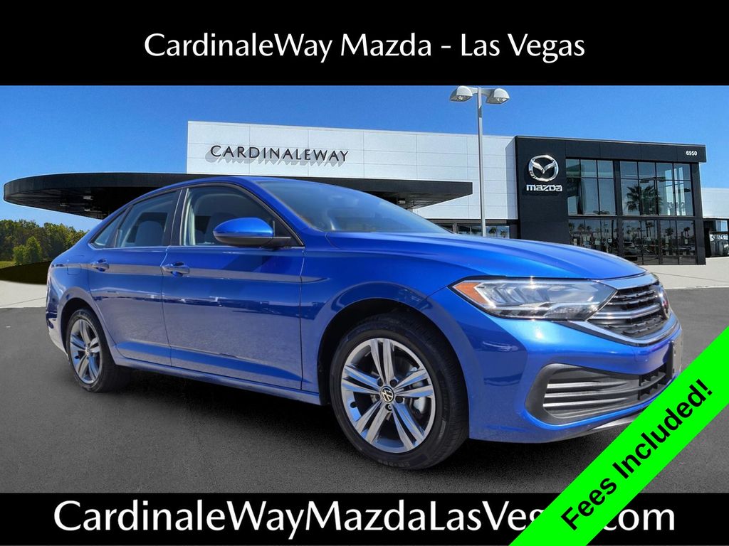 Blue 2024 Volkswagen Jetta Sedan Front-Wheel Drive 8-Speed Automatic