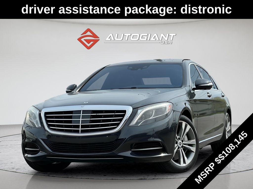 Black 2015 Mercedes-Benz S-Class S 550 4MATIC Sedan All-Wheel Drive 7-Speed Automatic