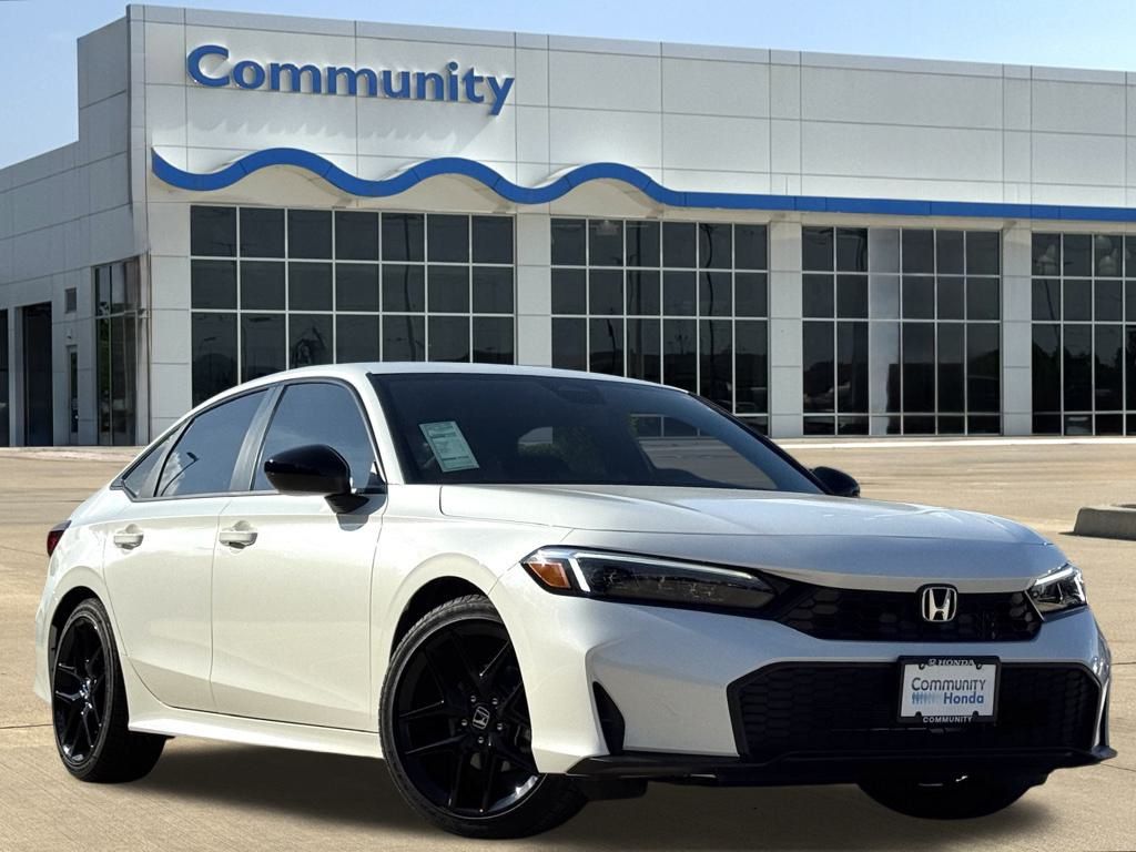 2026 Honda Civic Sport White at Community Honda
