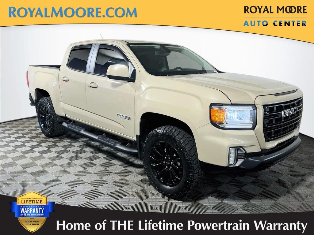 Desert Sand Metallic 2022 GMC Canyon Pickup Truck Four-Wheel Drive 8-Speed Automatic