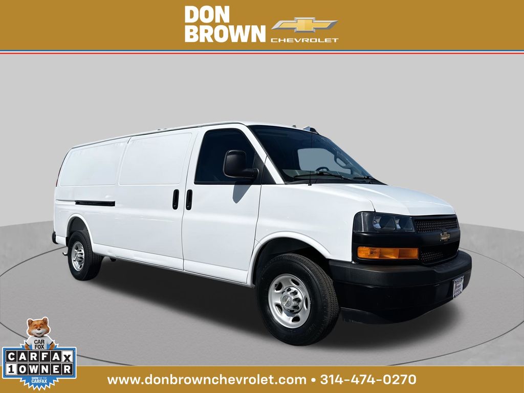 Summit White 2025 Chevrolet Express Cargo Van Rear-Wheel Drive 8-Speed Automatic Overdrive